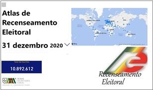 Atlas Recenseamento – Recenseamento Eleitoral com data de Referência a 31-dezembro-2020